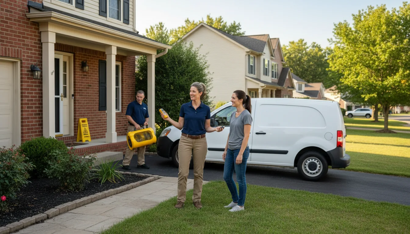 Residential water damage restoration in Valley, NE
